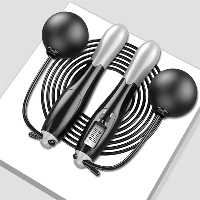 Smart Wireless Jump Rope with Weighted Ball and Counter