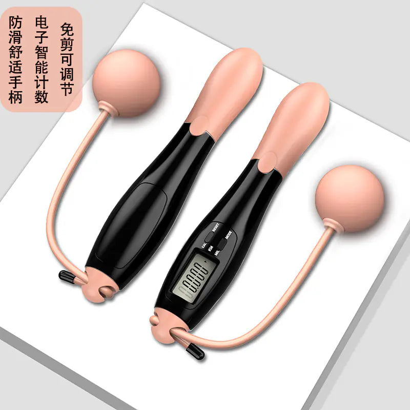 Smart Wireless Jump Rope with Weighted Ball and Counter
