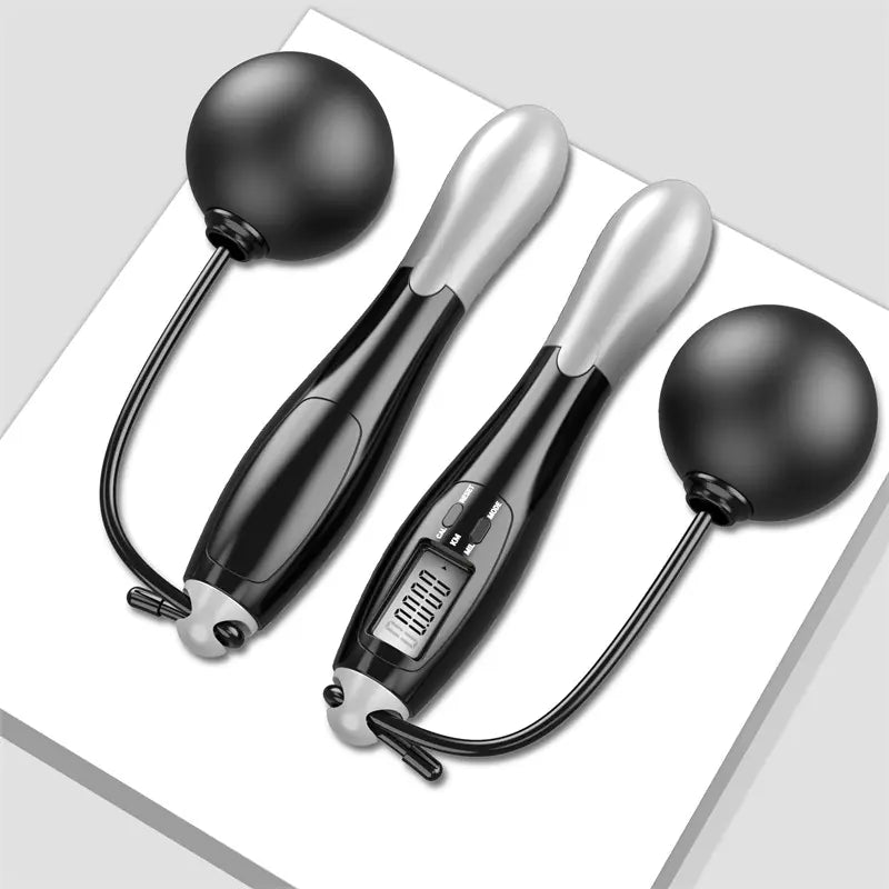 Smart Wireless Jump Rope with Weighted Ball and Counter
